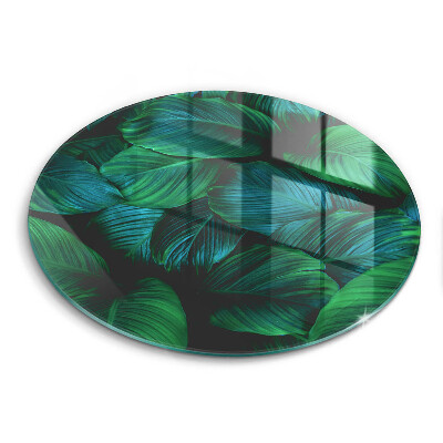Chopping board glass Jungle leaves