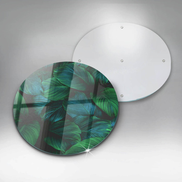 Chopping board glass Jungle leaves