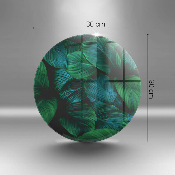 Chopping board glass Jungle leaves