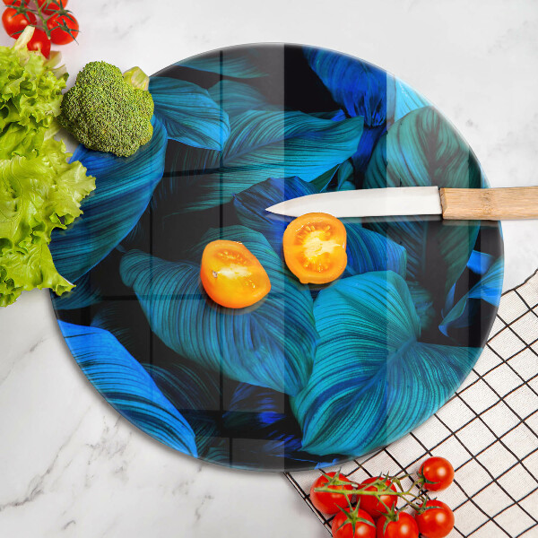 Chopping board glass Jungle vegetation leaves