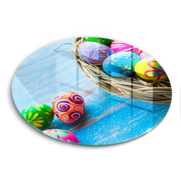 Glass cutting board Easter eggs