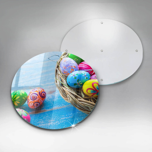 Glass cutting board Easter eggs