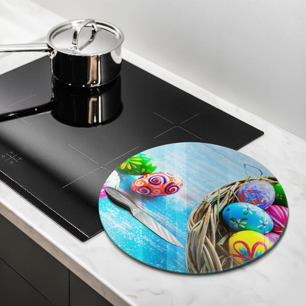 Glass cutting board Easter eggs
