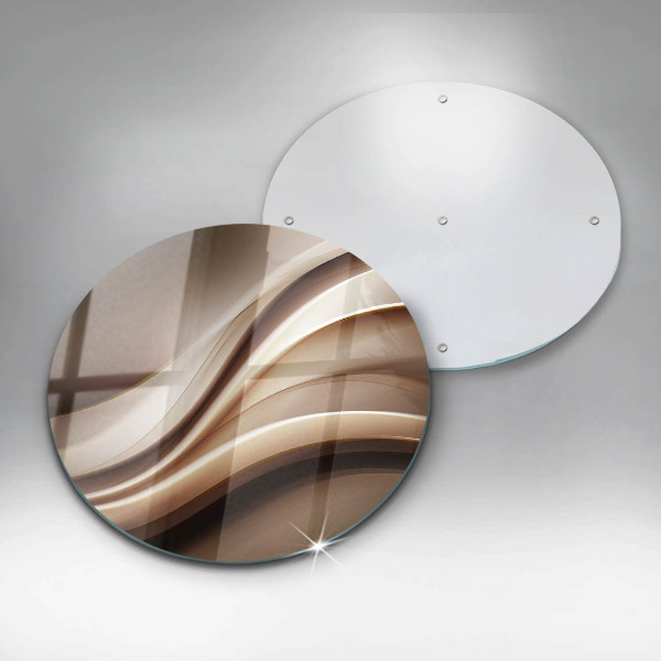 Chopping board glass Abstraction mild lines