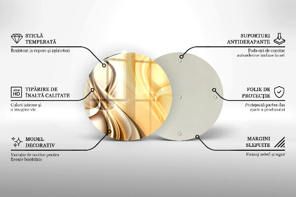 Chopping board glass Abstraction of smoke