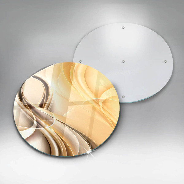 Chopping board glass Abstraction of smoke