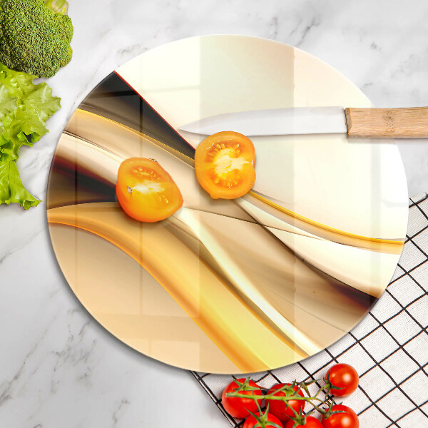 Chopping board glass Abstraction smoke lines
