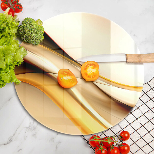 Chopping board glass Abstraction smoke lines
