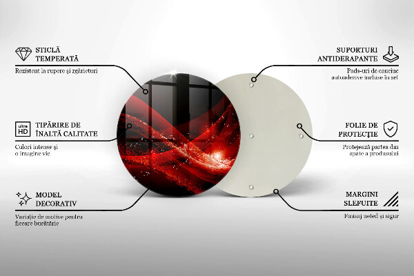 Chopping board glass Modern abstraction