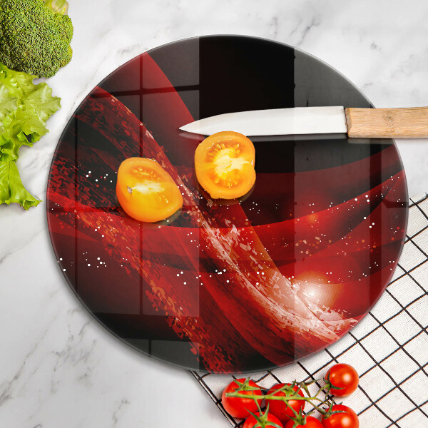 Chopping board glass Modern abstraction