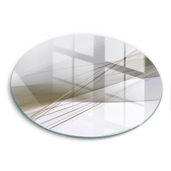 Chopping board glass Abstraction Design lines