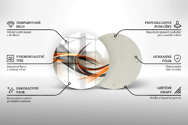 Chopping board glass Modern shapes