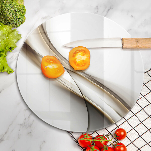 Chopping board glass Mild abstraction lines