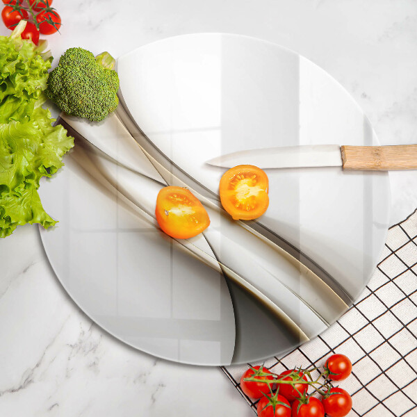 Chopping board glass Mild abstraction lines