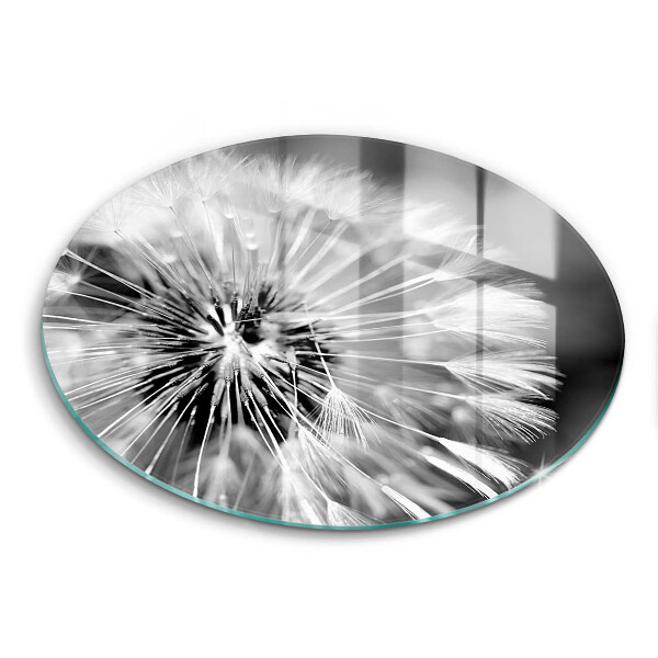 Chopping board glass Delicate dandelion