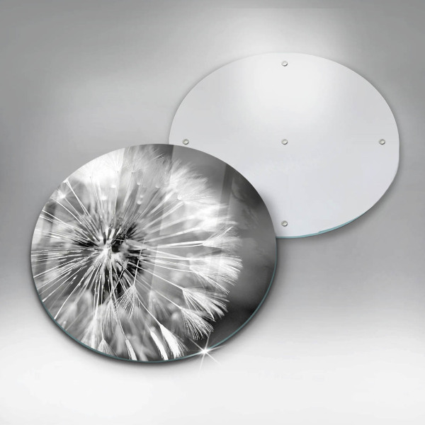 Chopping board glass Delicate dandelion