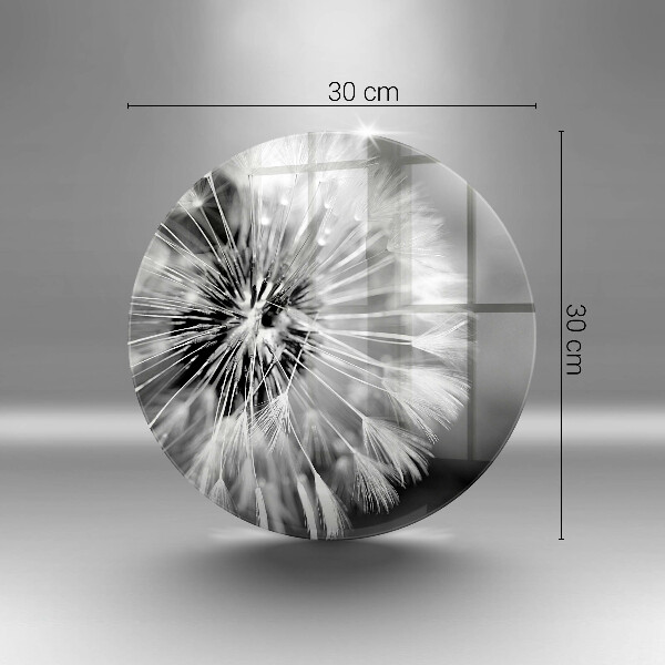 Chopping board glass Delicate dandelion