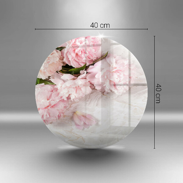 Chopping board glass Delicate roses flowers