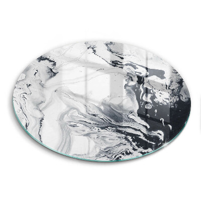 Chopping board glass Ink abstraction