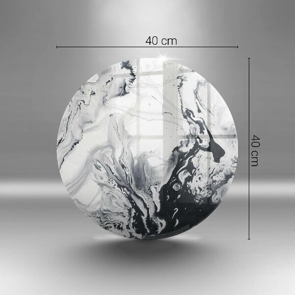 Chopping board glass Ink abstraction