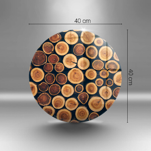 Chopping board glass Wooden stumps of trees