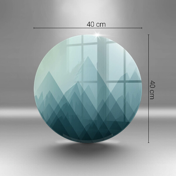 Chopping board glass Abstract mountains