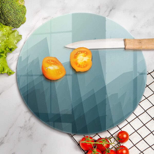 Chopping board glass Abstract mountains
