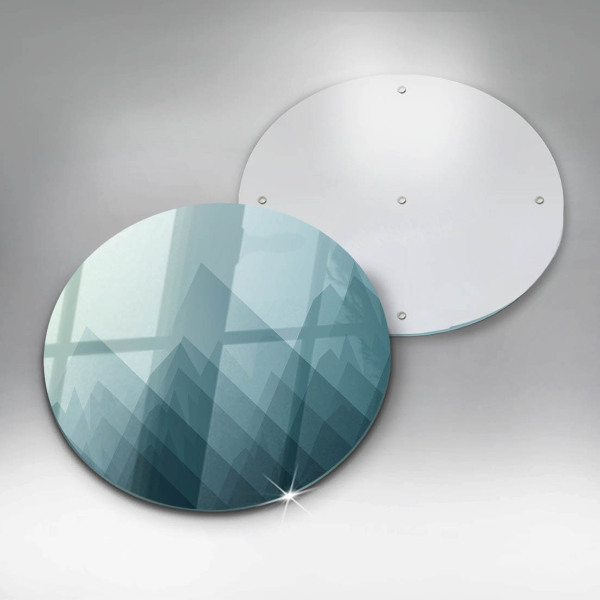 Chopping board glass Abstract mountains