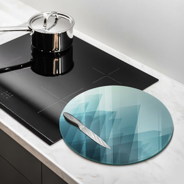 Chopping board glass Abstract mountains