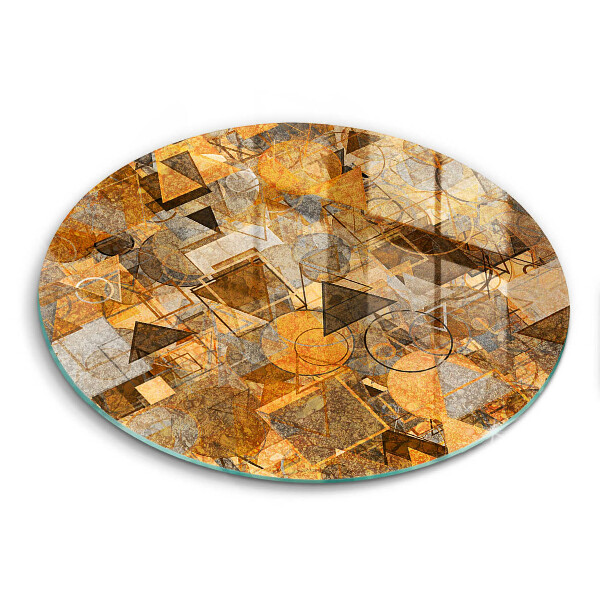 Chopping board glass Geometric figure pattern