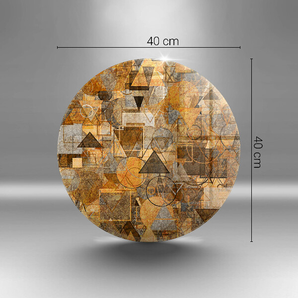 Chopping board glass Geometric figure pattern