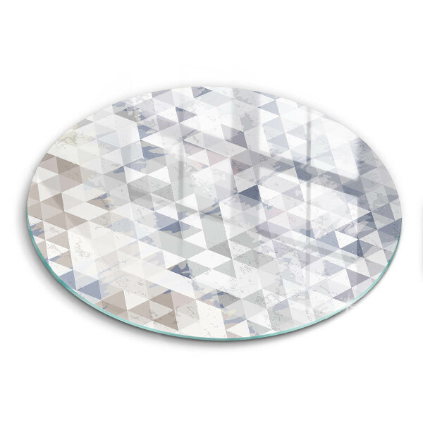 Chopping board glass Triangle pattern