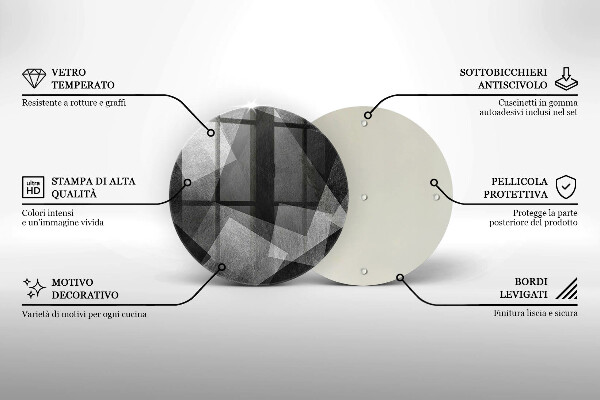 Chopping board Geometric abstraction