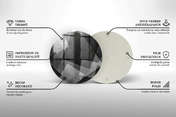 Chopping board Geometric abstraction