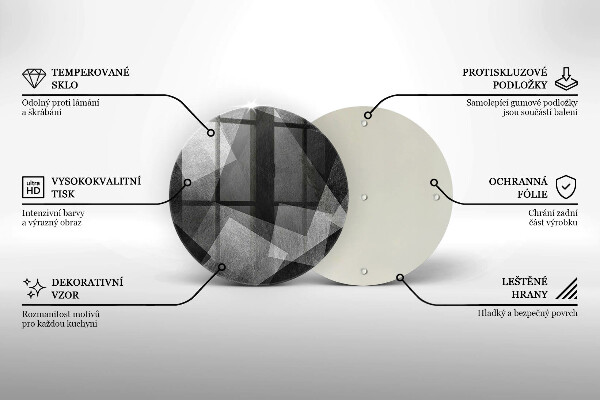 Chopping board Geometric abstraction
