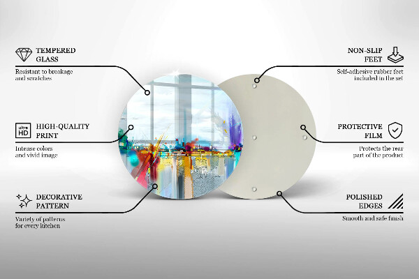 Chopping board Painted abstraction