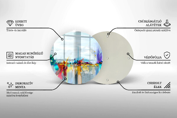 Chopping board Painted abstraction