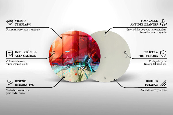 Chopping board Painted abstraction