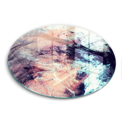 Chopping board glass Painted abstraction