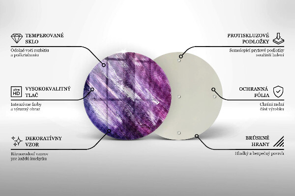 Glass cutting board Paint abstraction