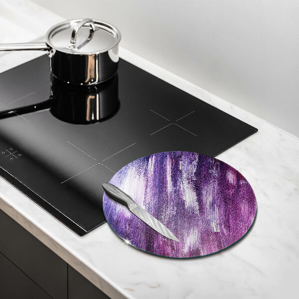 Glass cutting board Paint abstraction