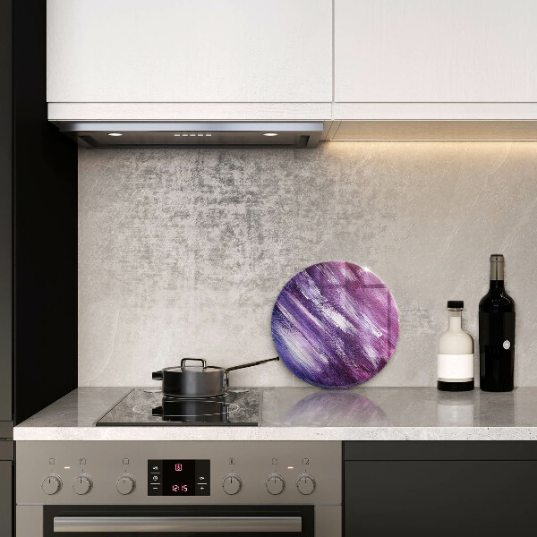 Glass cutting board Paint abstraction