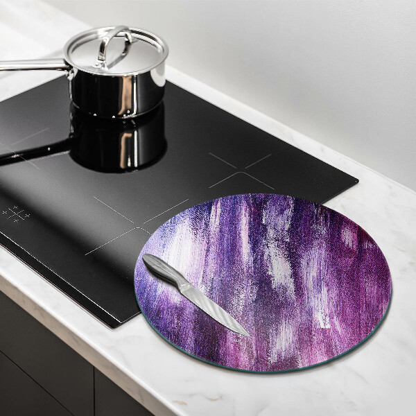 Glass cutting board Paint abstraction