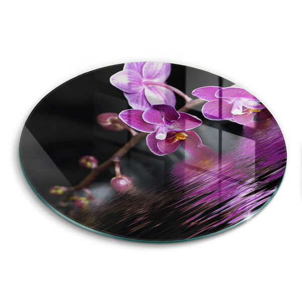 Chopping board glass Orchid Water Zen