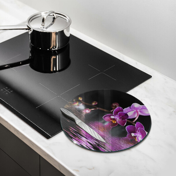 Chopping board glass Orchid Water Zen