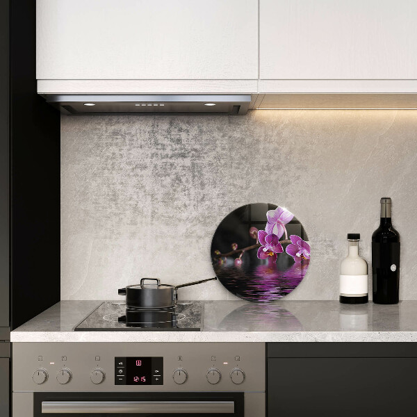Chopping board glass Orchid Water Zen