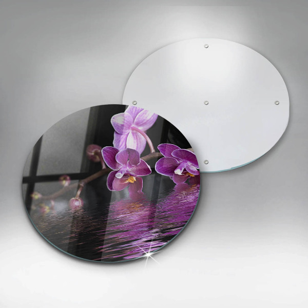 Chopping board glass Orchid Water Zen
