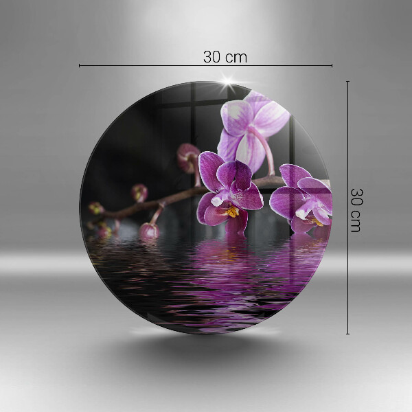 Chopping board glass Orchid Water Zen