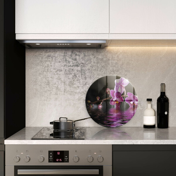 Chopping board glass Orchid Water Zen