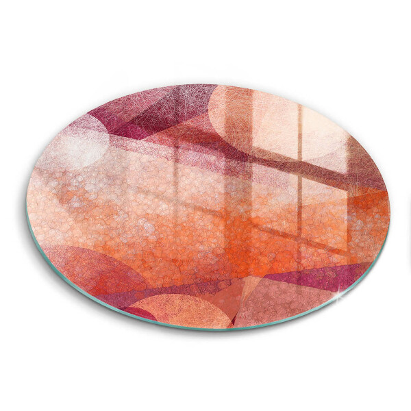 Glass cutting board Abstract art